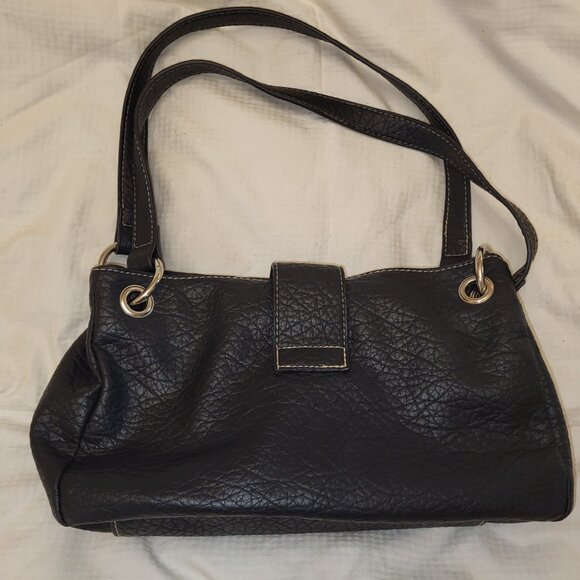Rosetti Black Pebbled Vegan Leather Handbag Purse - Picture 4 of 11